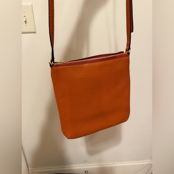 Michael Kors Riley Small Pebbled-leather Orange Crossbody bag - Picture 2 of 9